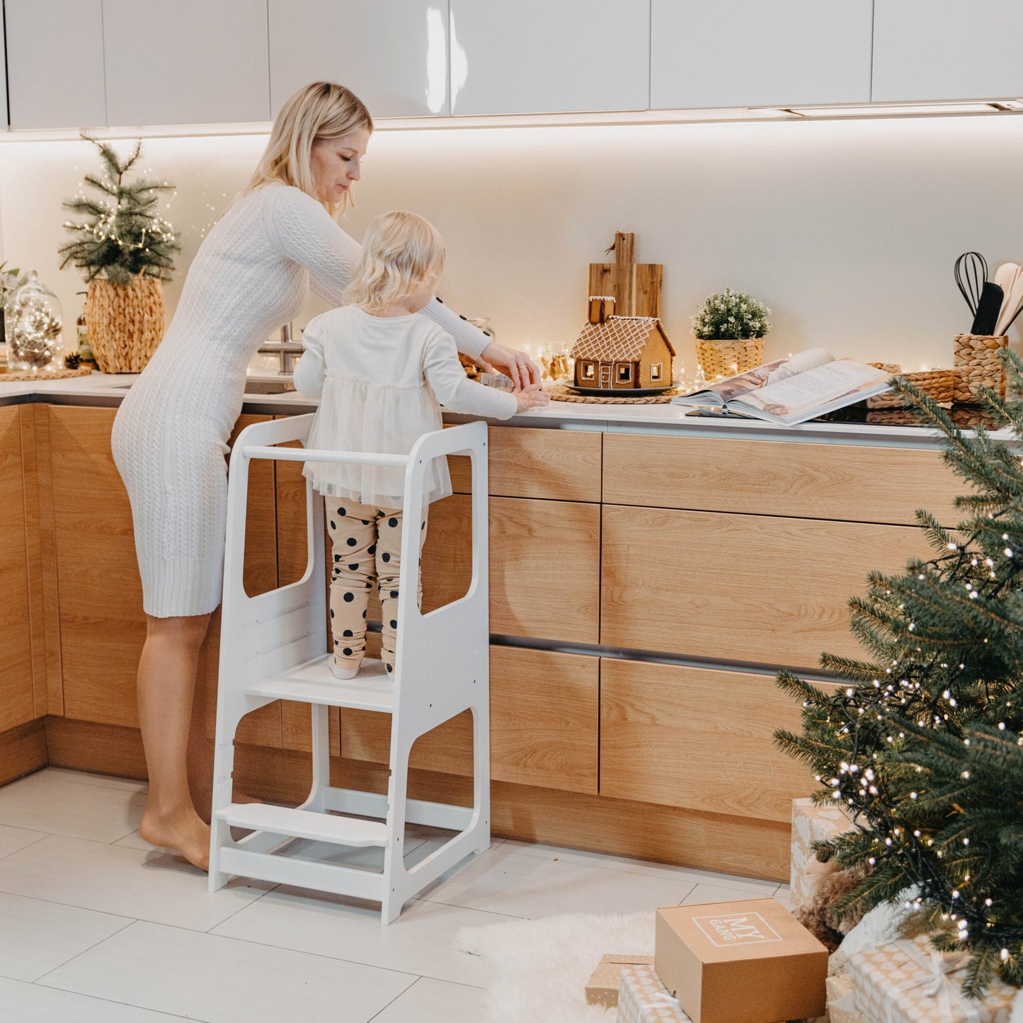 Montessori stegpall och stol