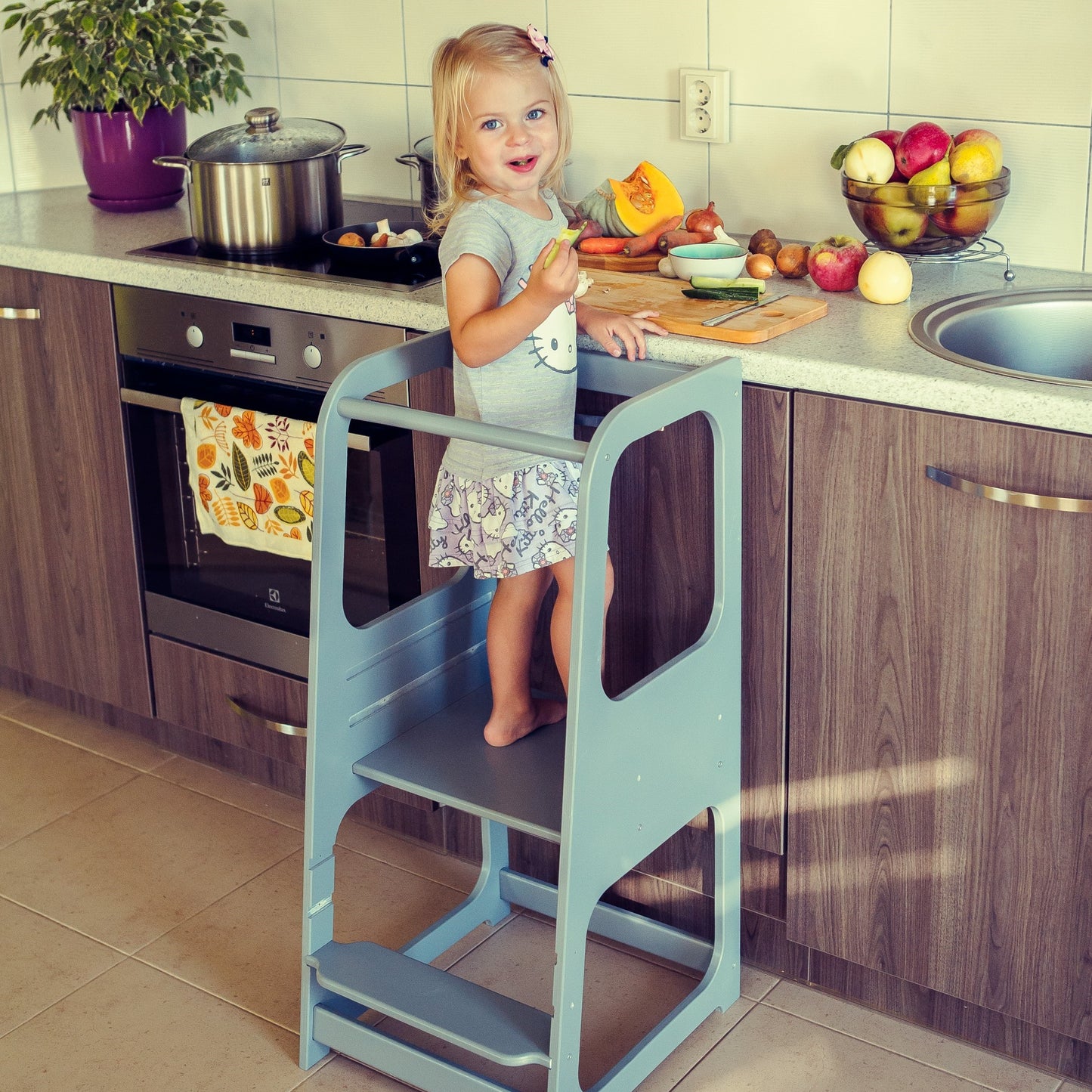 Montessori stegpall och stol
