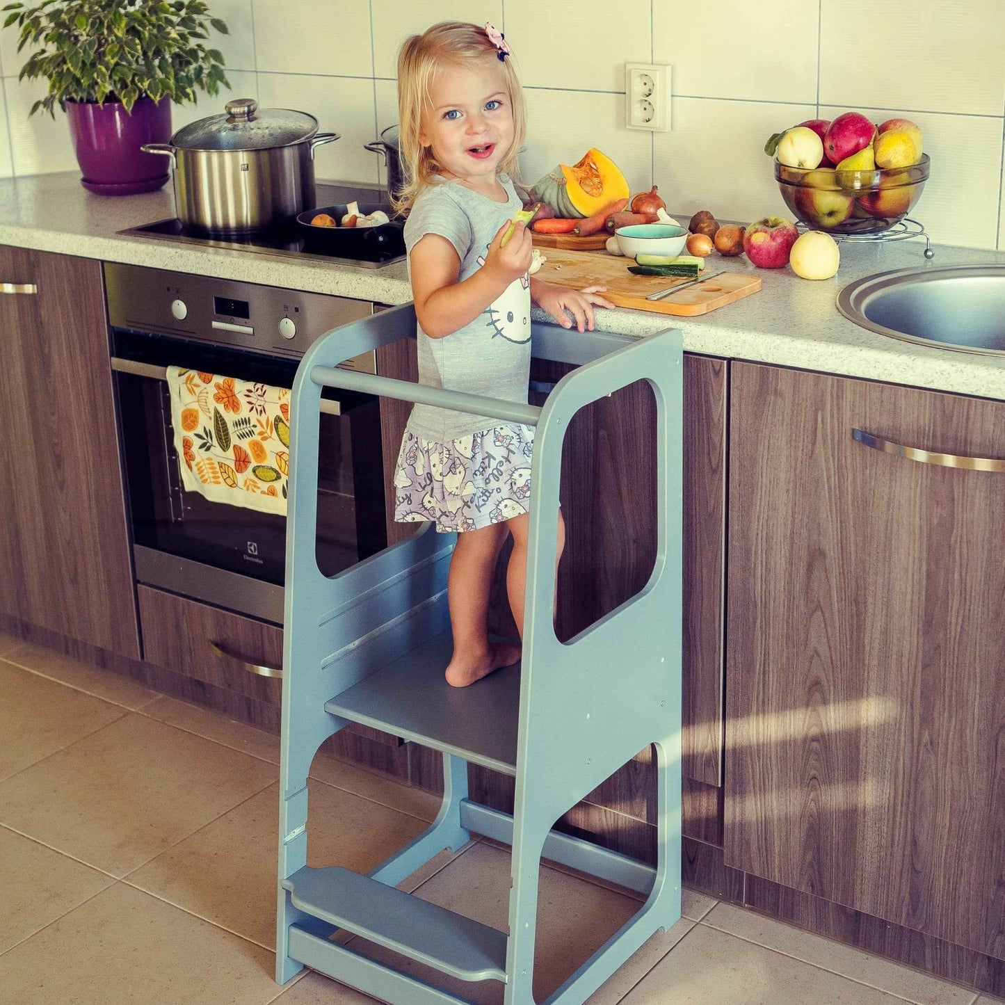 Montessori stegpall och stol