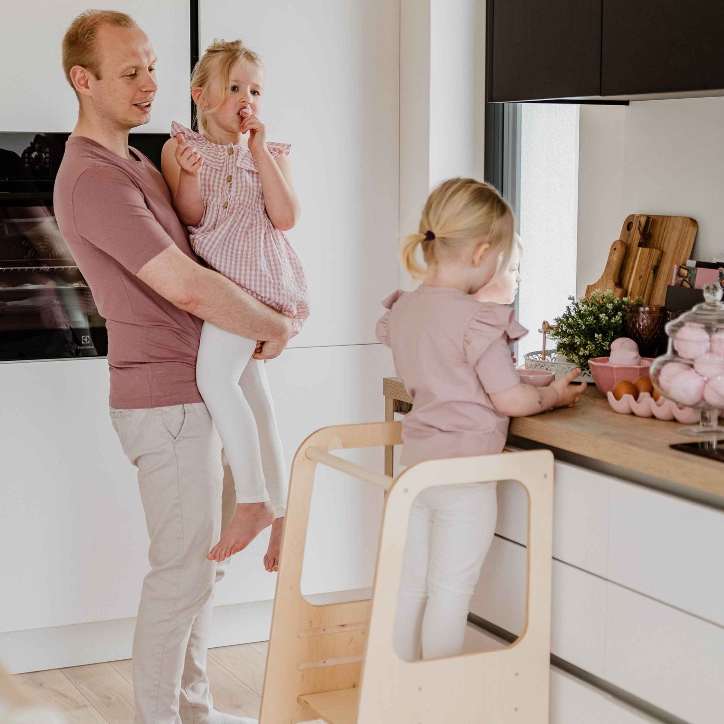 Montessori stegpall och stol