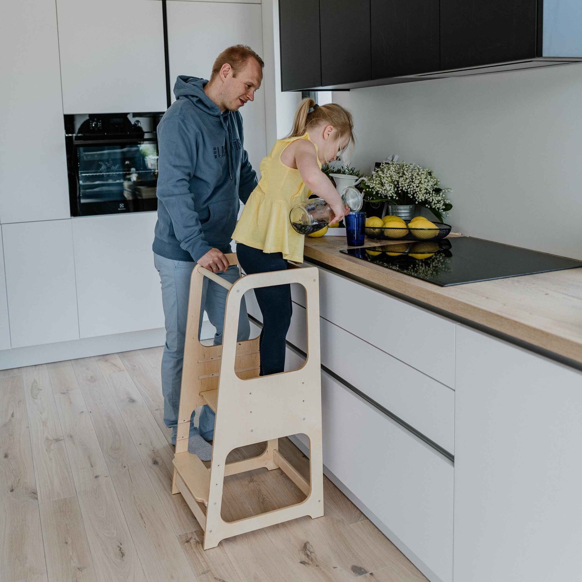 Montessori stegpall och stol