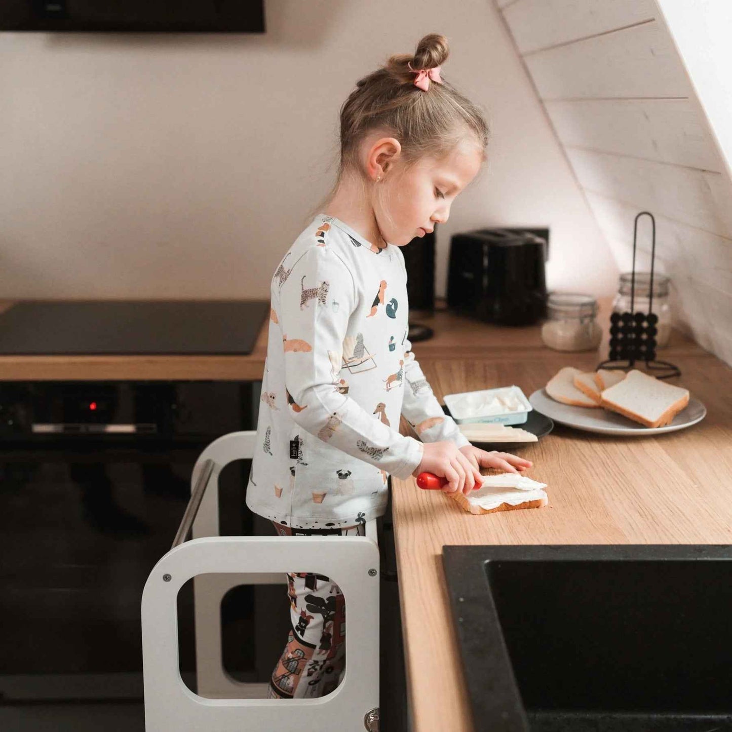 STEP'n'SIT® 2-in-1 Fällbar Stegpall/Bord - Grey