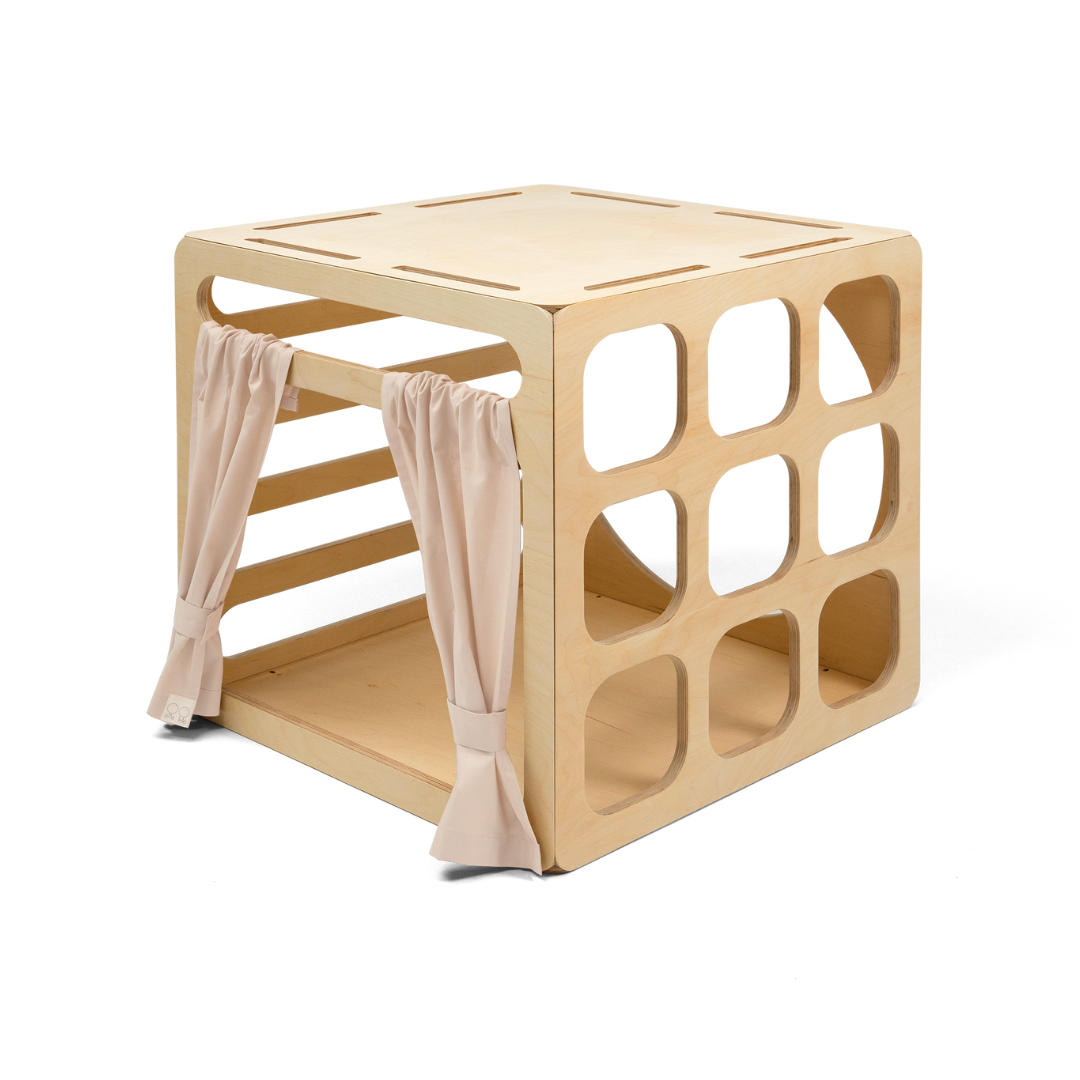 CUBITRI® Climbing Play Cube With Wooden Window - VentureKids
