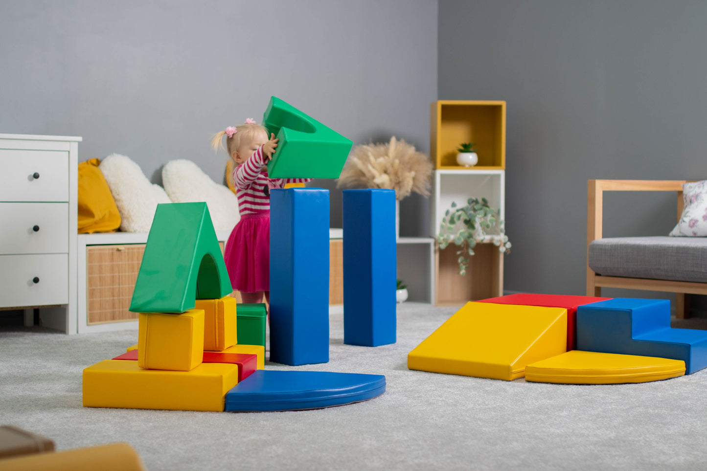 Soft Play Adventurer 10 stycken Mjuka Byggklossar - Flerfärgade - VentureKids