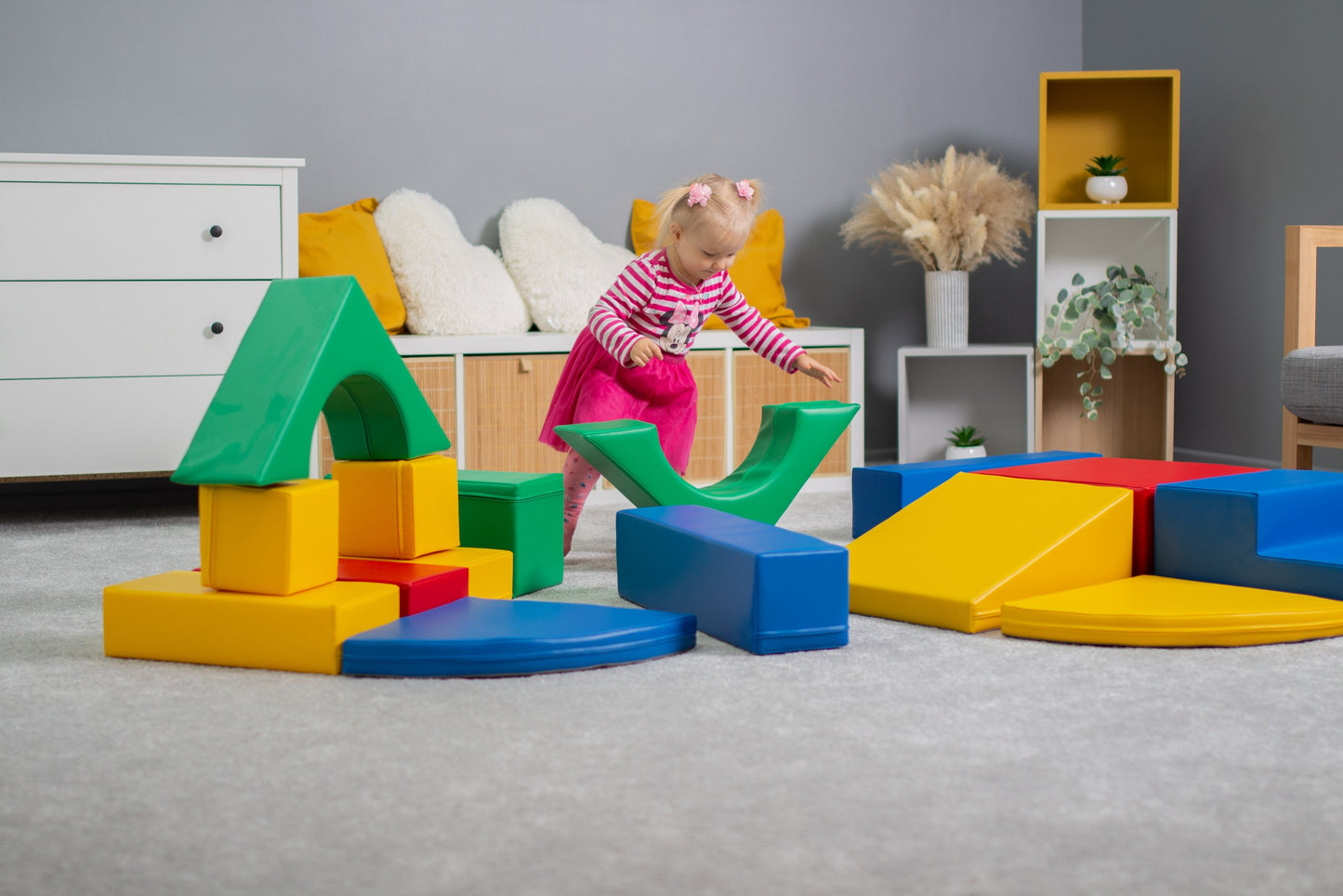 Soft Play Adventurer 10 stycken Mjuka Byggklossar - Flerfärgade - VentureKids