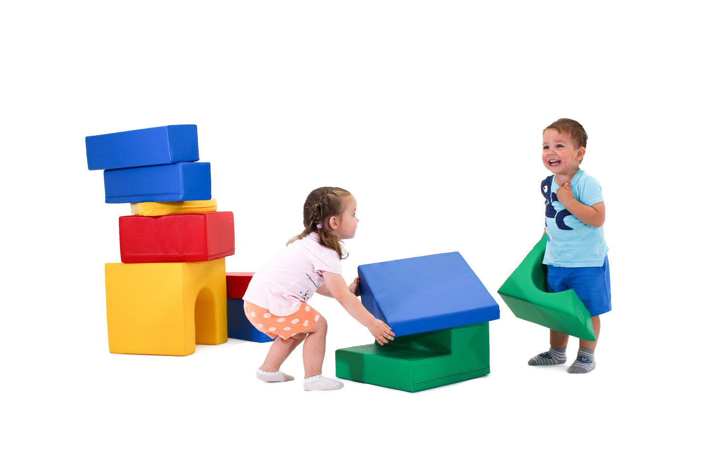Soft Play Adventurer 10 stycken Mjuka Byggklossar - Flerfärgade - VentureKids