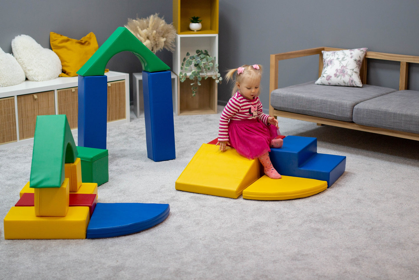 Soft Play Adventurer 10 stycken Mjuka Byggklossar - Flerfärgade - VentureKids