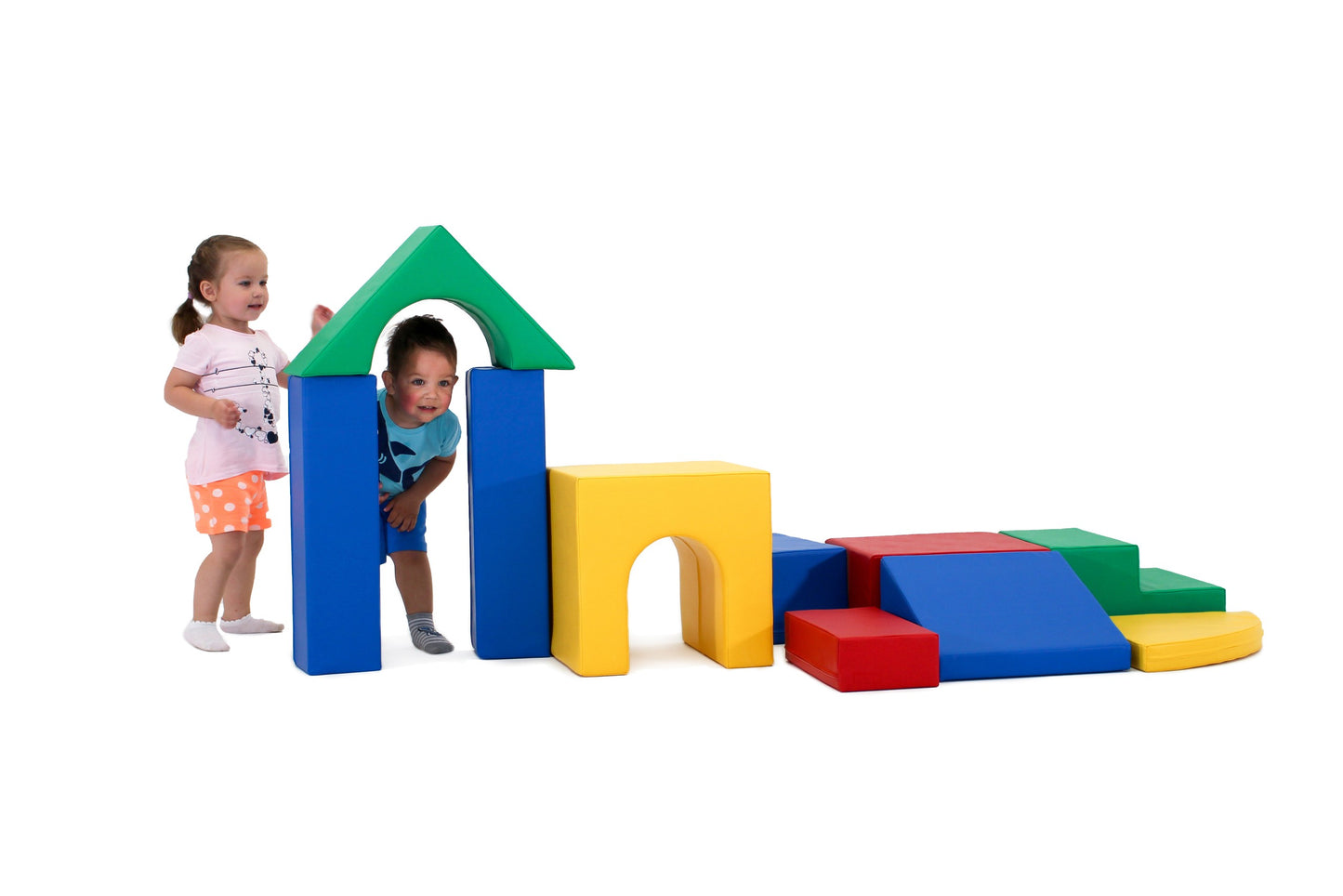 Soft Play Adventurer 10 stycken Mjuka Byggklossar - Flerfärgade - VentureKids