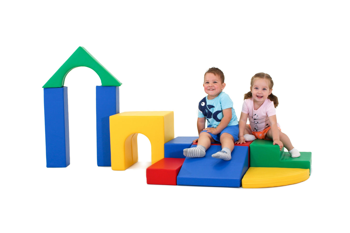 Soft Play Adventurer 10 stycken Mjuka Byggklossar - Flerfärgade - VentureKids