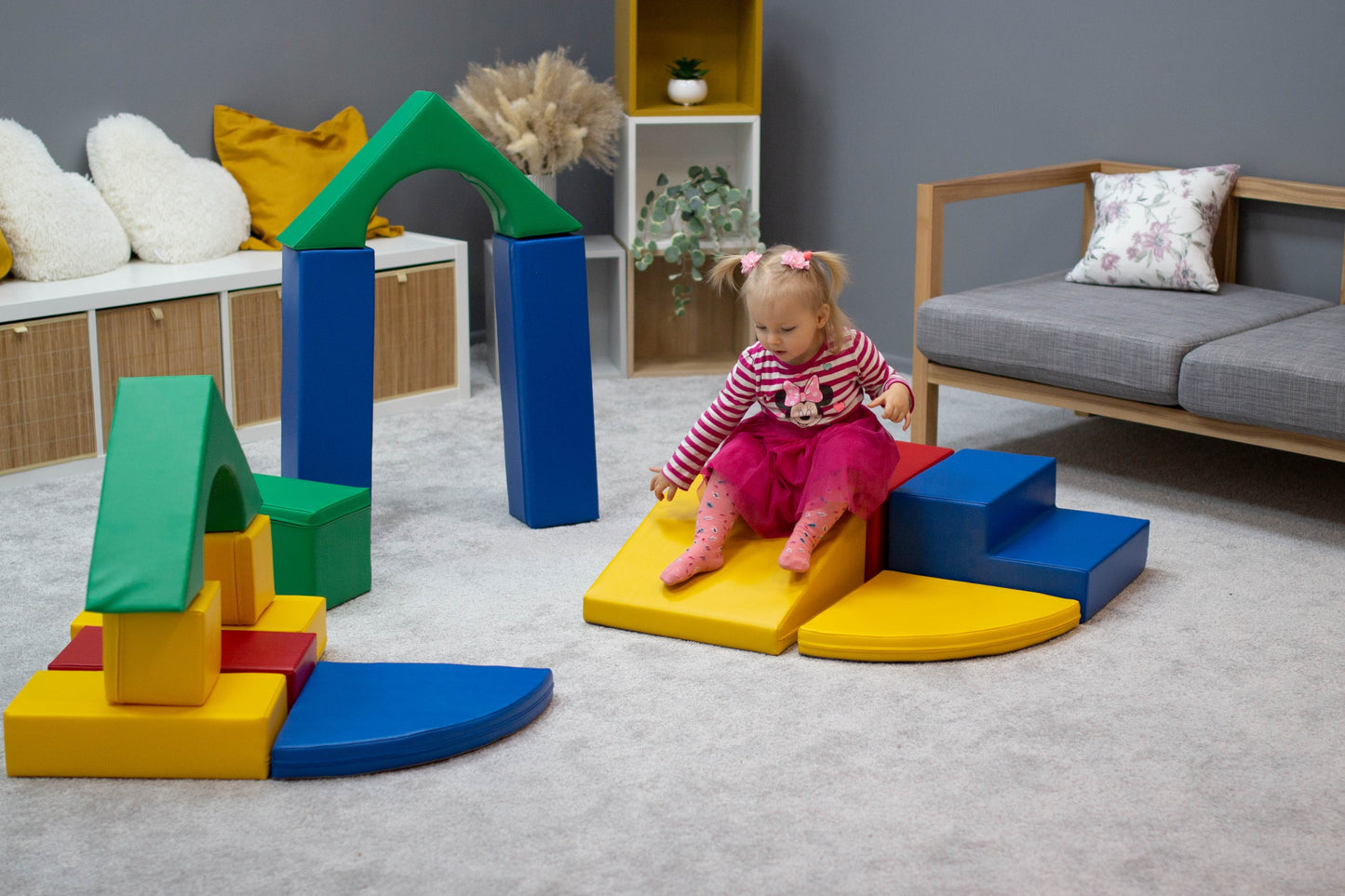 Soft Play Adventurer 10 stycken Mjuka Byggklossar - Flerfärgade - VentureKids