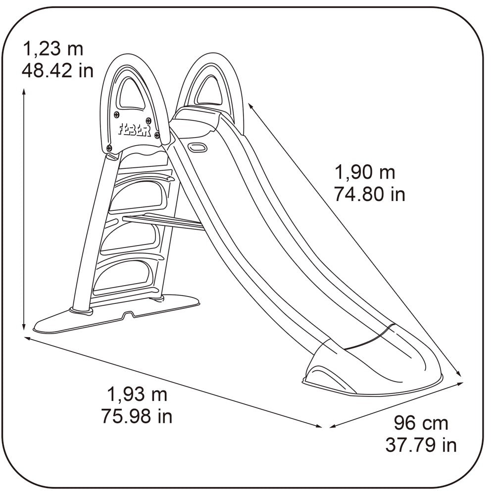 Stor vattenrutschkana, 190 cm - VentureKids