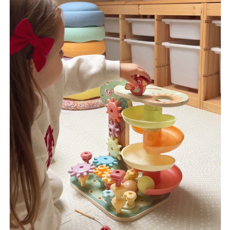 Montessori 4-i-1 bollbana aktivitetsträd - VentureKids