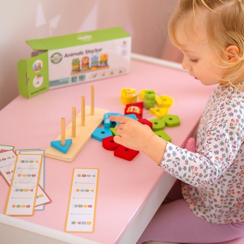 Montessori Pyramidpussel med Djur - VentureKids