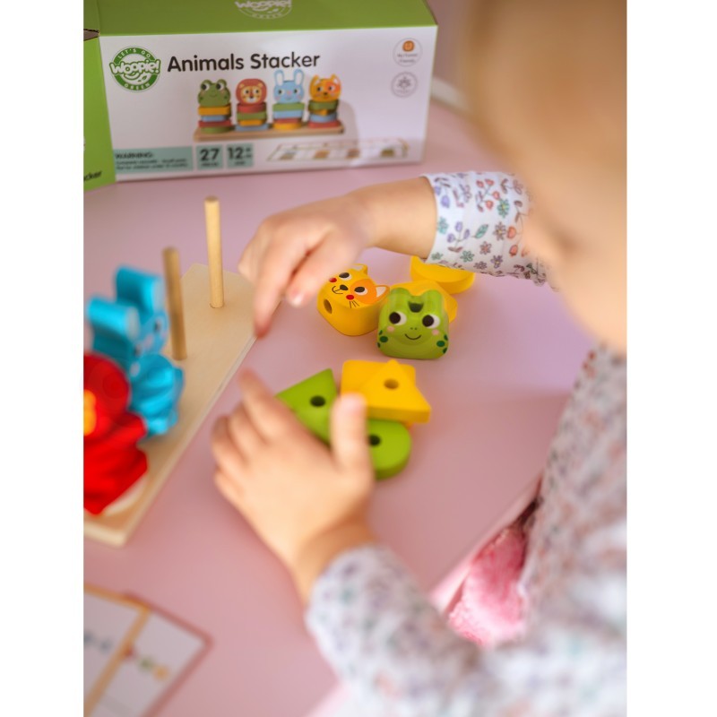 Montessori Pyramidpussel med Djur - VentureKids