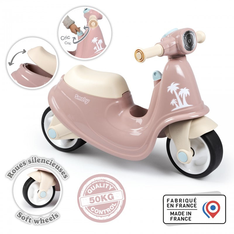 Retro Åksparkcykel Scooter För Barn - Rosa - VentureKids