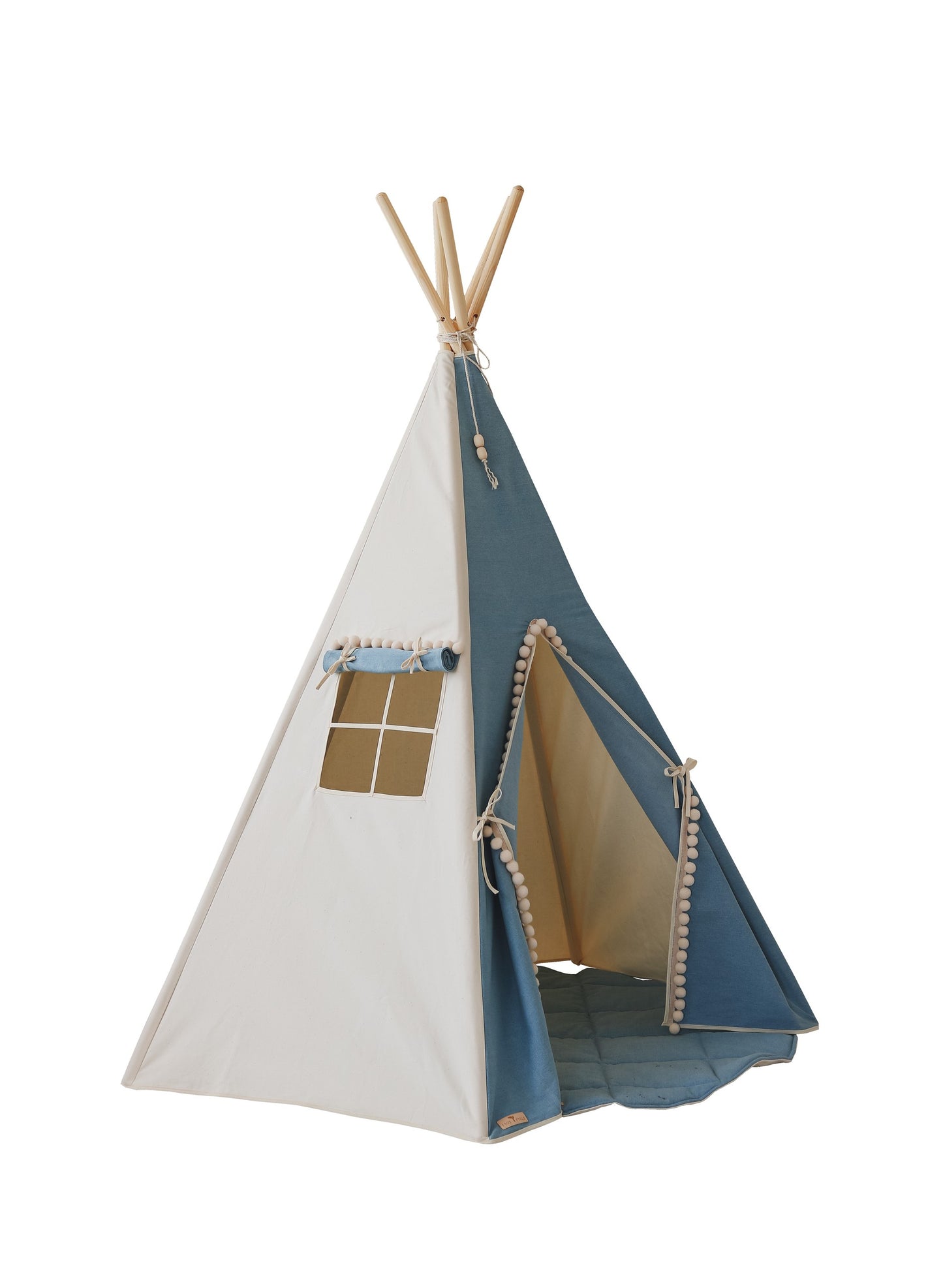 Tipi-tält - Jeans med pompoms - VentureKids