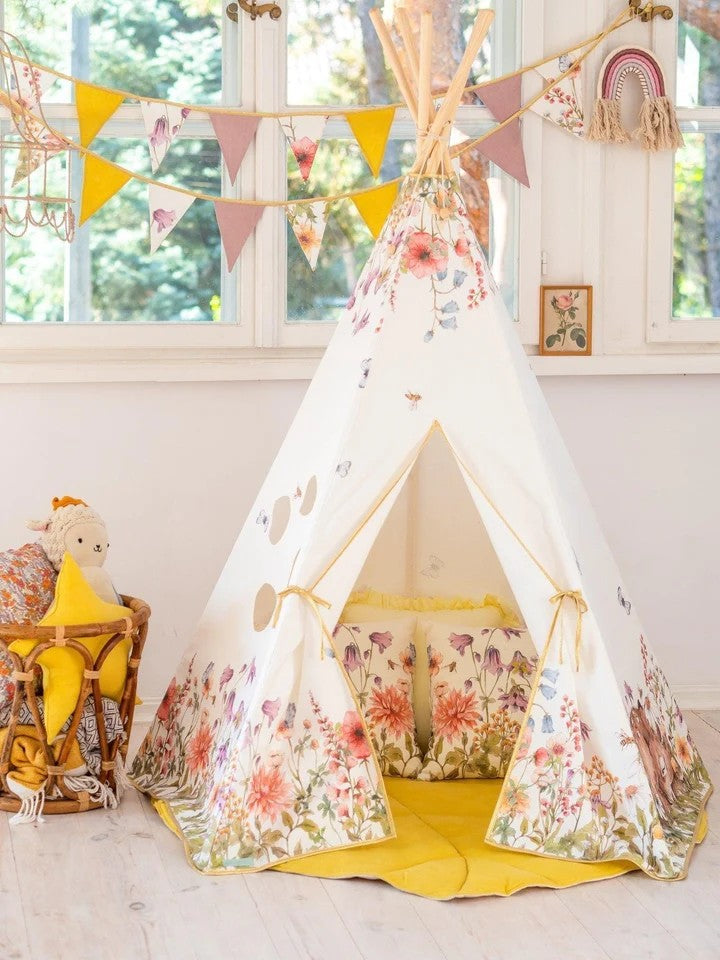 Tipi-tält - Vildblommor - VentureKids
