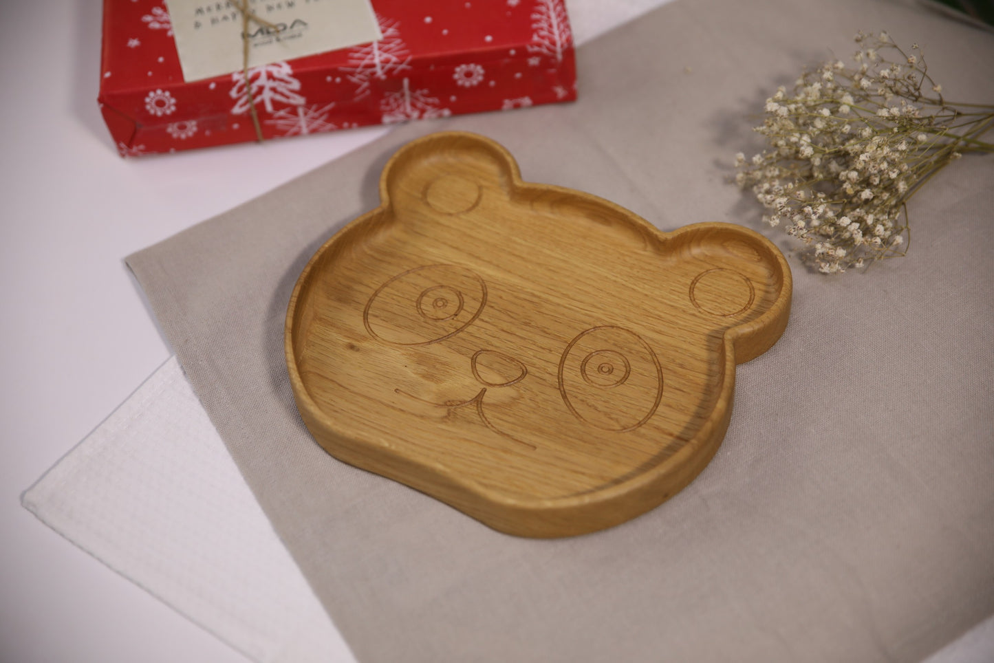 Wooden Plate For Kids - Panda - VentureKids