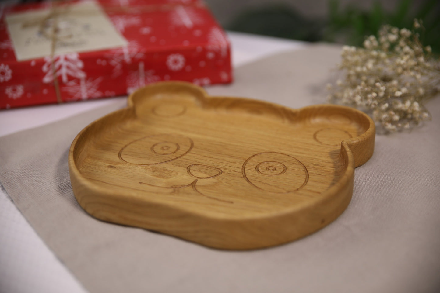 Wooden Plate For Kids - Panda - VentureKids