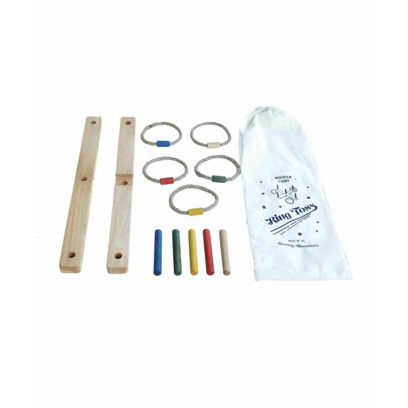 Wooden Ring Toss Game - Colorful - VentureKids