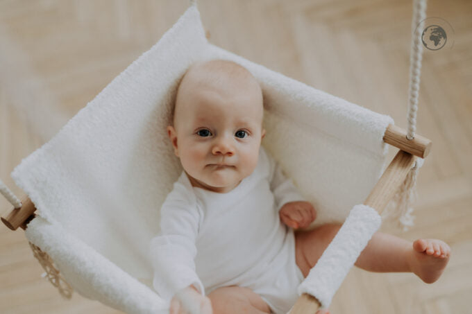 BaBi Baby Swing - Bouclé Snow White - VentureKids