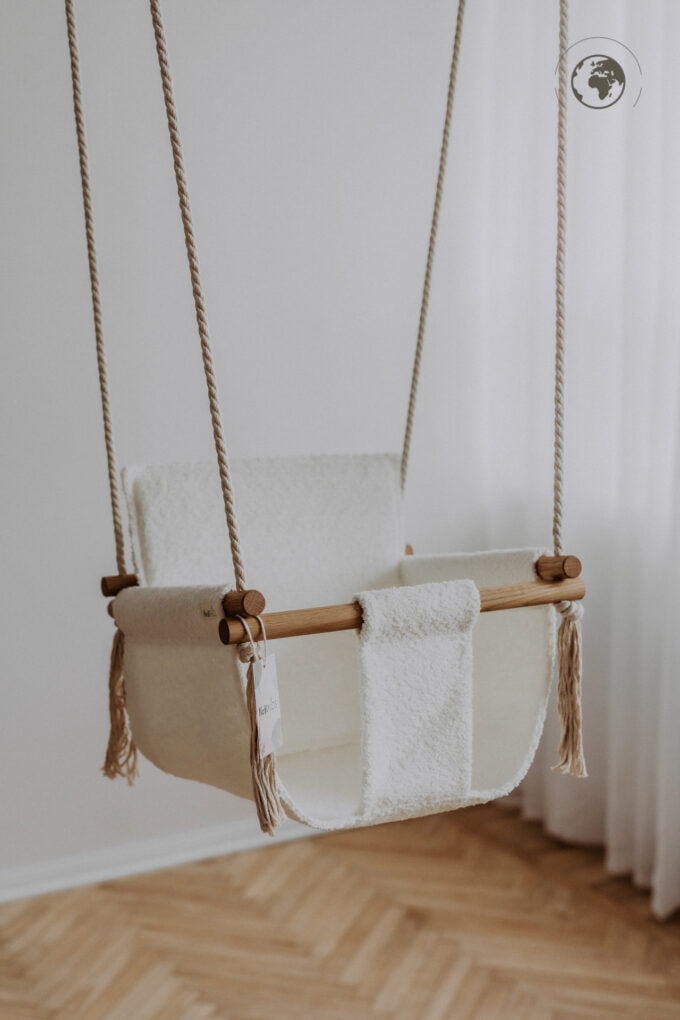 BaBi Baby Swing - Bouclé Snow White - VentureKids