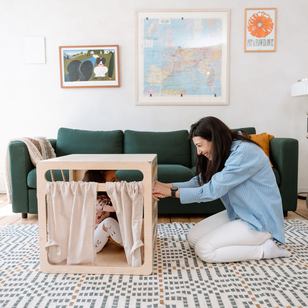 CUBITRI® Climbing Play Cube With Rope Window - VentureKids