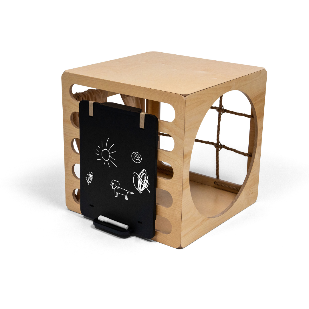 CUBITRI® Climbing Play Cube With Wooden Window - VentureKids