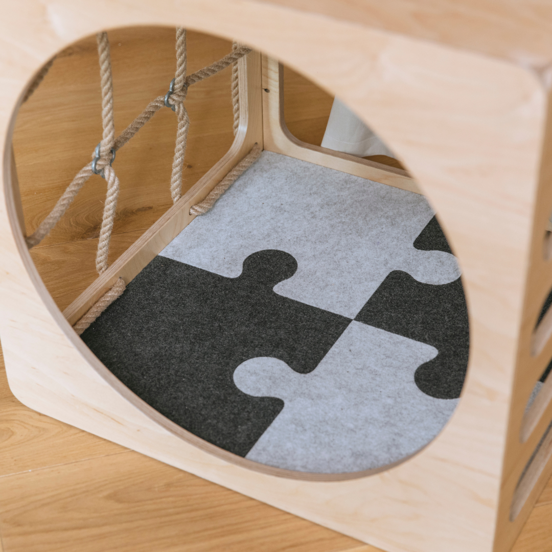 CUBITRI® Climbing Play Cube With Rope Window - VentureKids