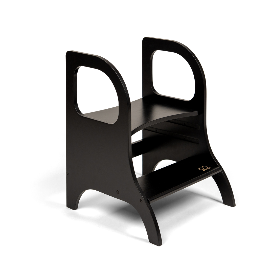 MIIMO® Adjustable Height Step Stool - Black - VentureKids