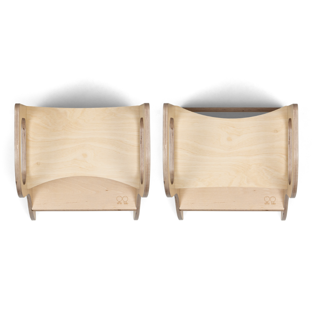 MIIMO® Adjustable Height Step Stool - Natural Wood - VentureKids
