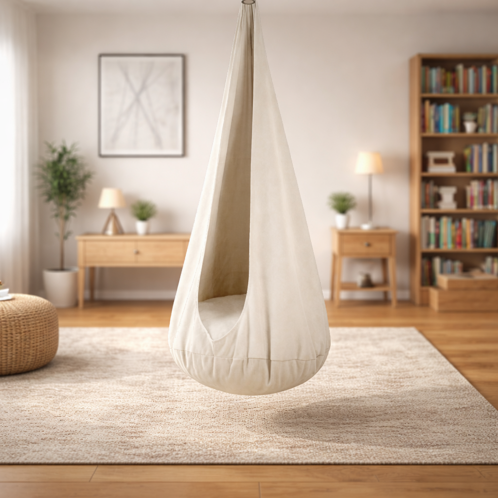 Cocoon Hänggunga för barn - Cotton Cloud White