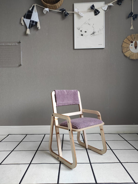 Adjustable Children Chair Julle - Cannon Pink