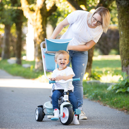 Smoby Trehjuling Baby Balade Plus, Blå - VentureKids