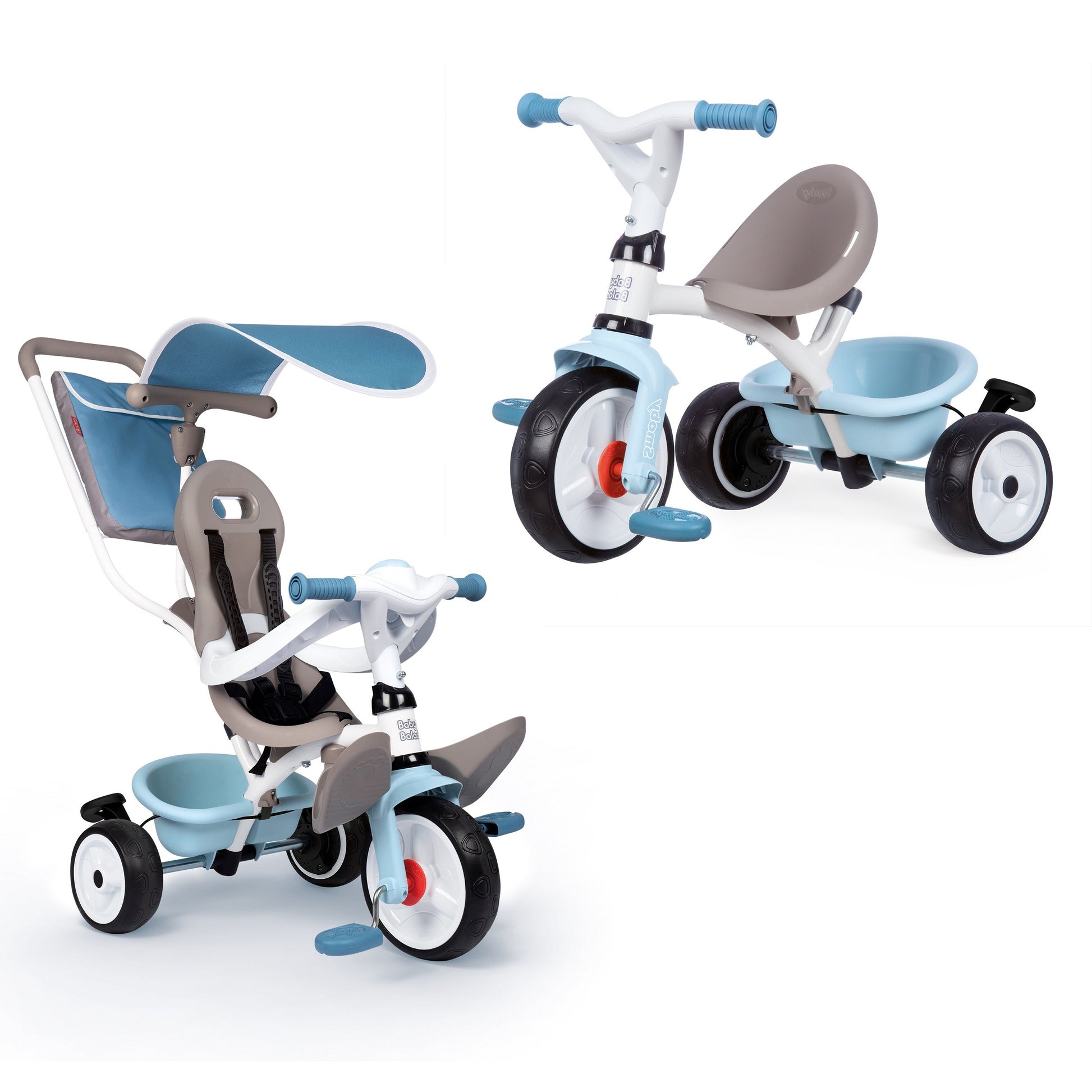 Smoby Trehjuling Baby Balade Plus, Blå - VentureKids