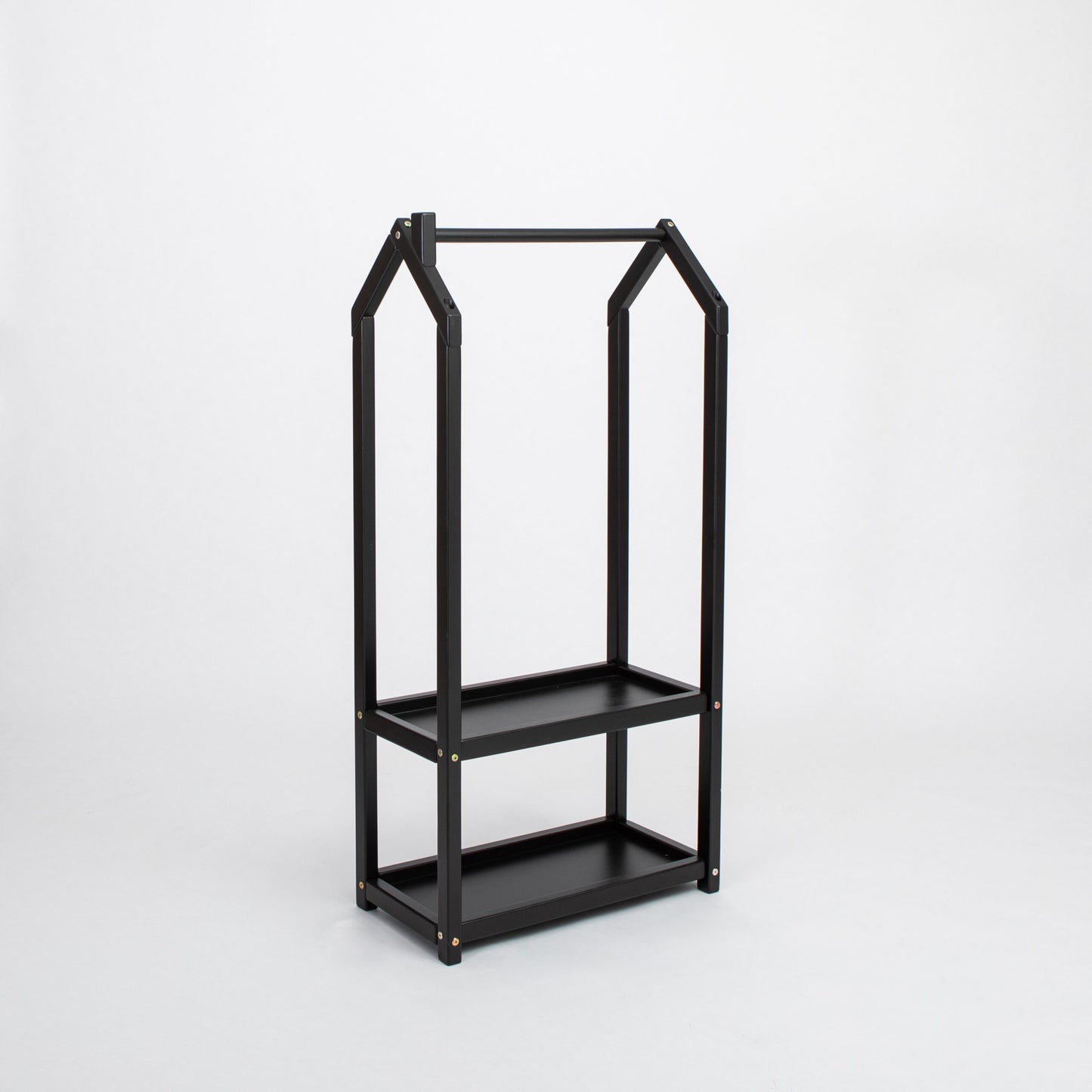 House Shaped Clothing Rack with Storage - VentureKids