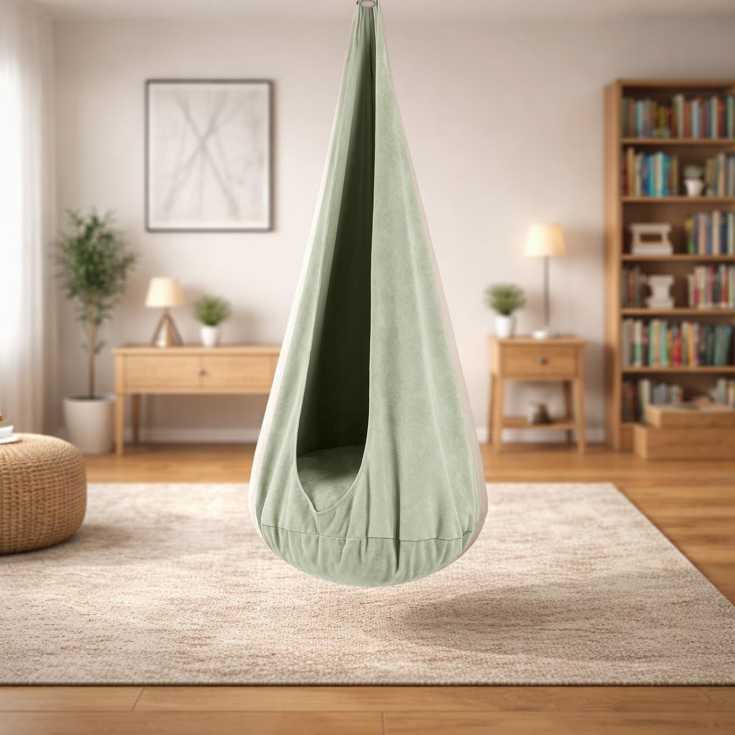 Cocoon Hänggunga för barn - Sage Meadow Green