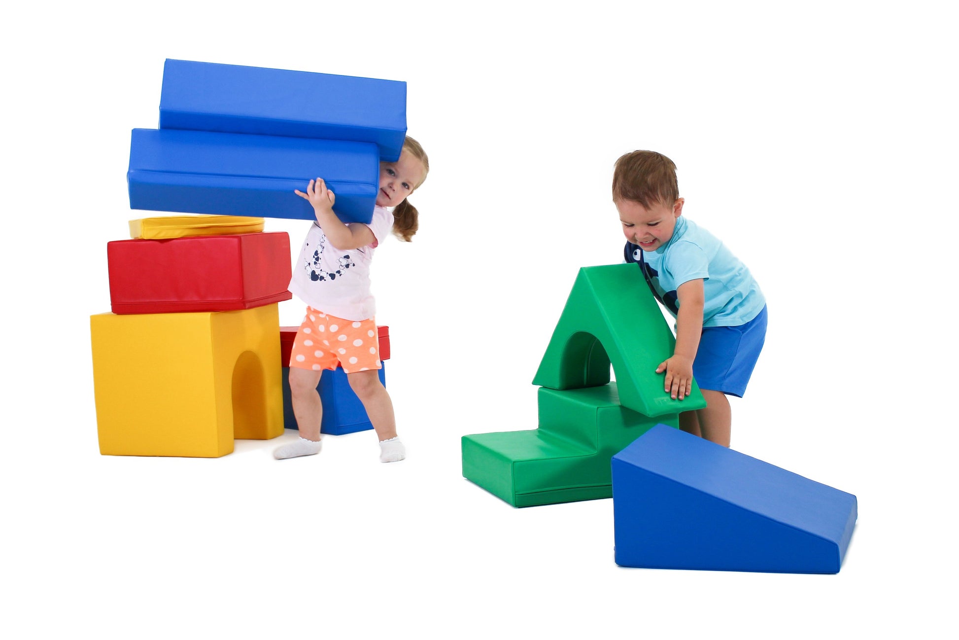 Soft Play Adventurer 10 stycken Mjuka Byggklossar - Flerfärgade - VentureKids