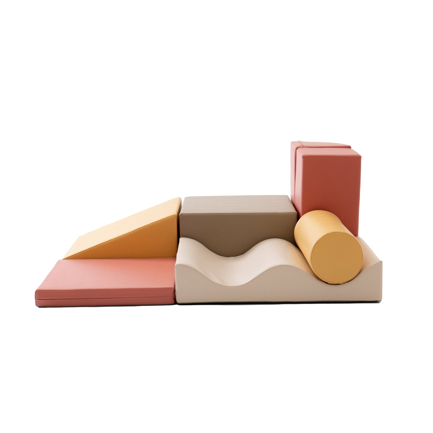 Soft Play 7 Foam Block Set - Pastel Pink Discoverer - VentureKids