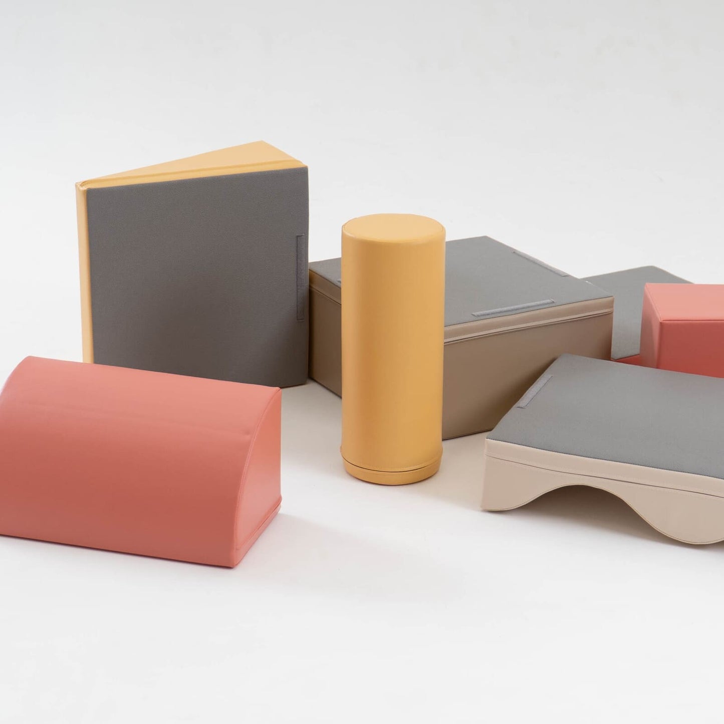Soft Play 7 Foam Block Set - Pastel Pink Discoverer - VentureKids