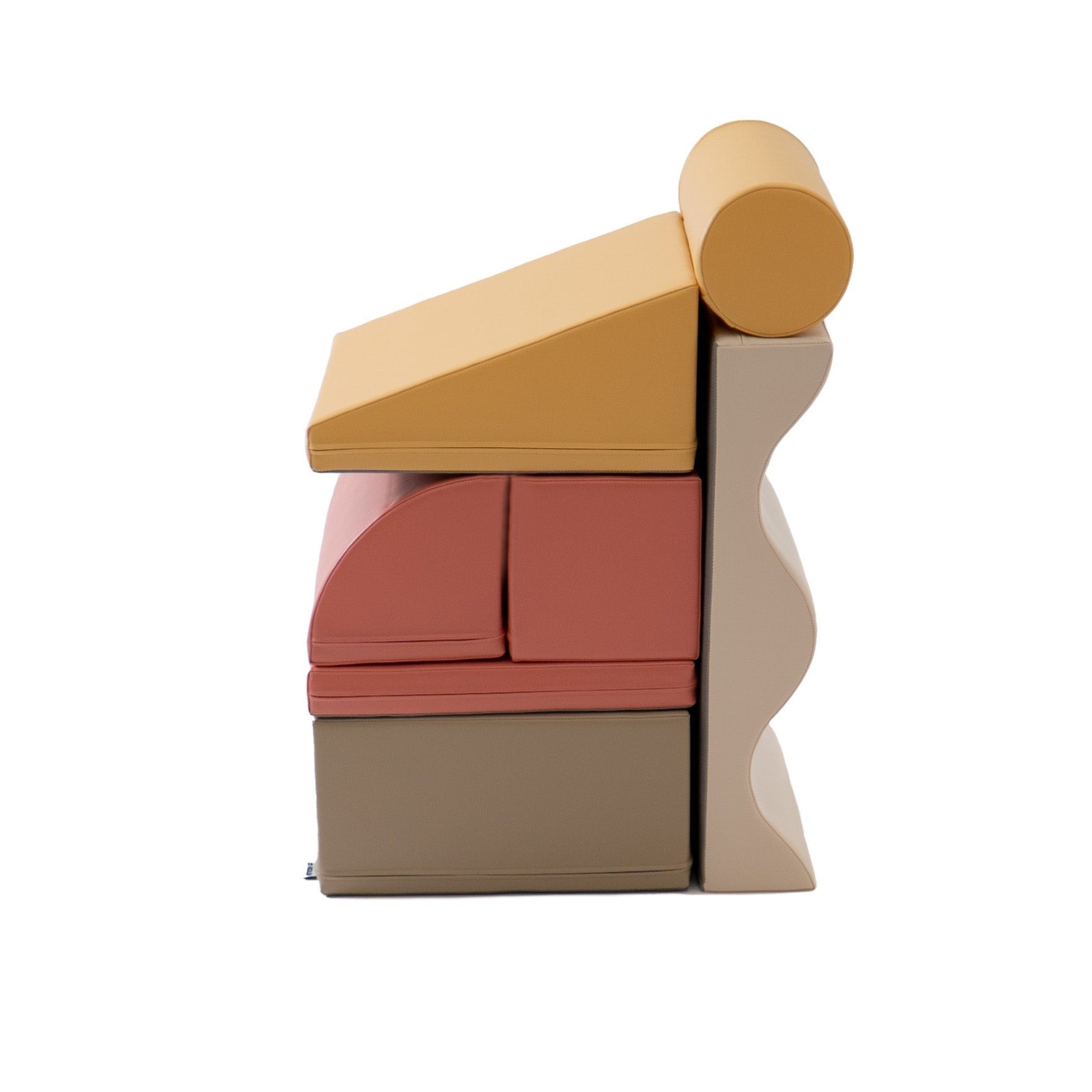 Soft Play 7 Foam Block Set - Pastel Pink Discoverer - VentureKids