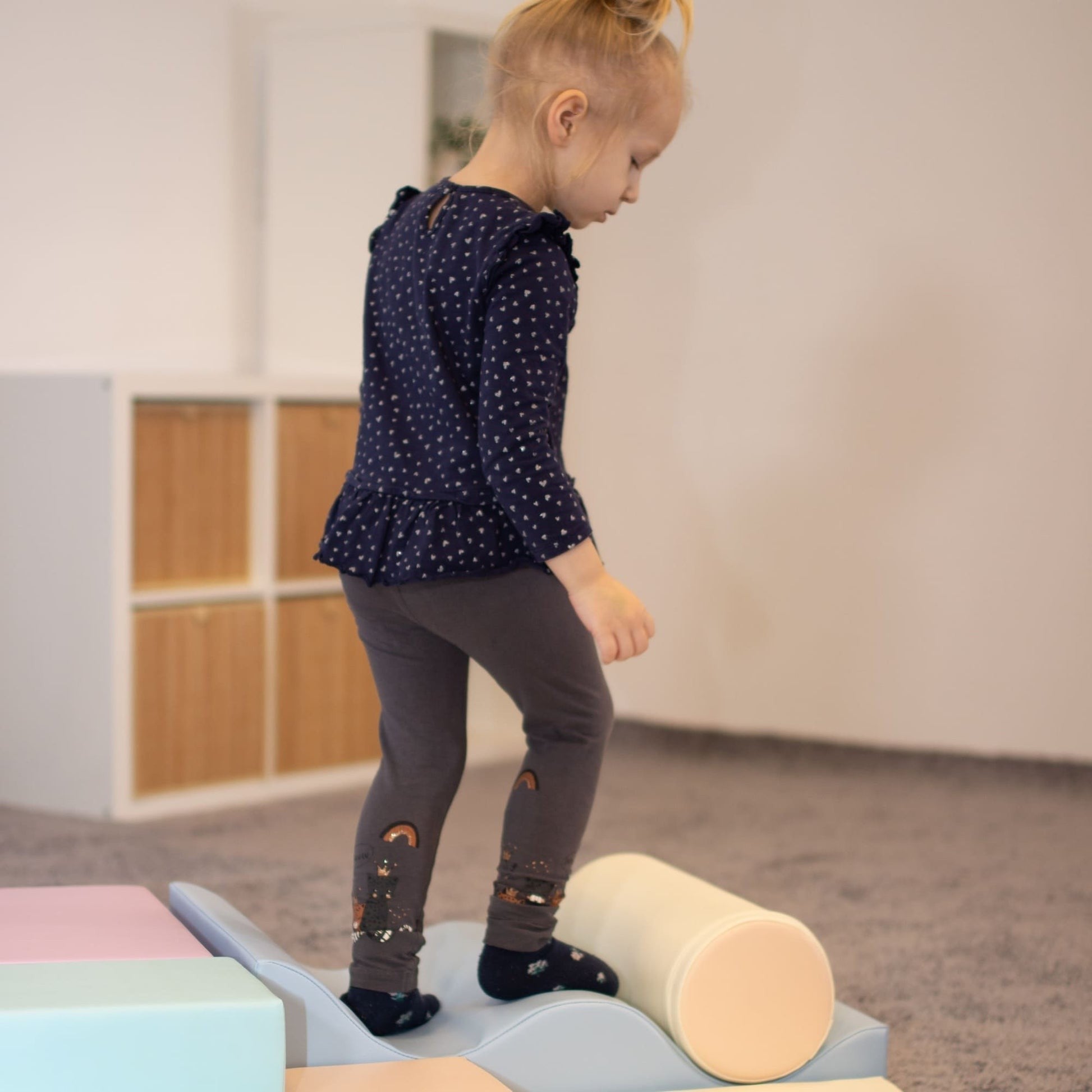 Soft Play 6 Foam Block Set - Light Pastel Explorer - VentureKids