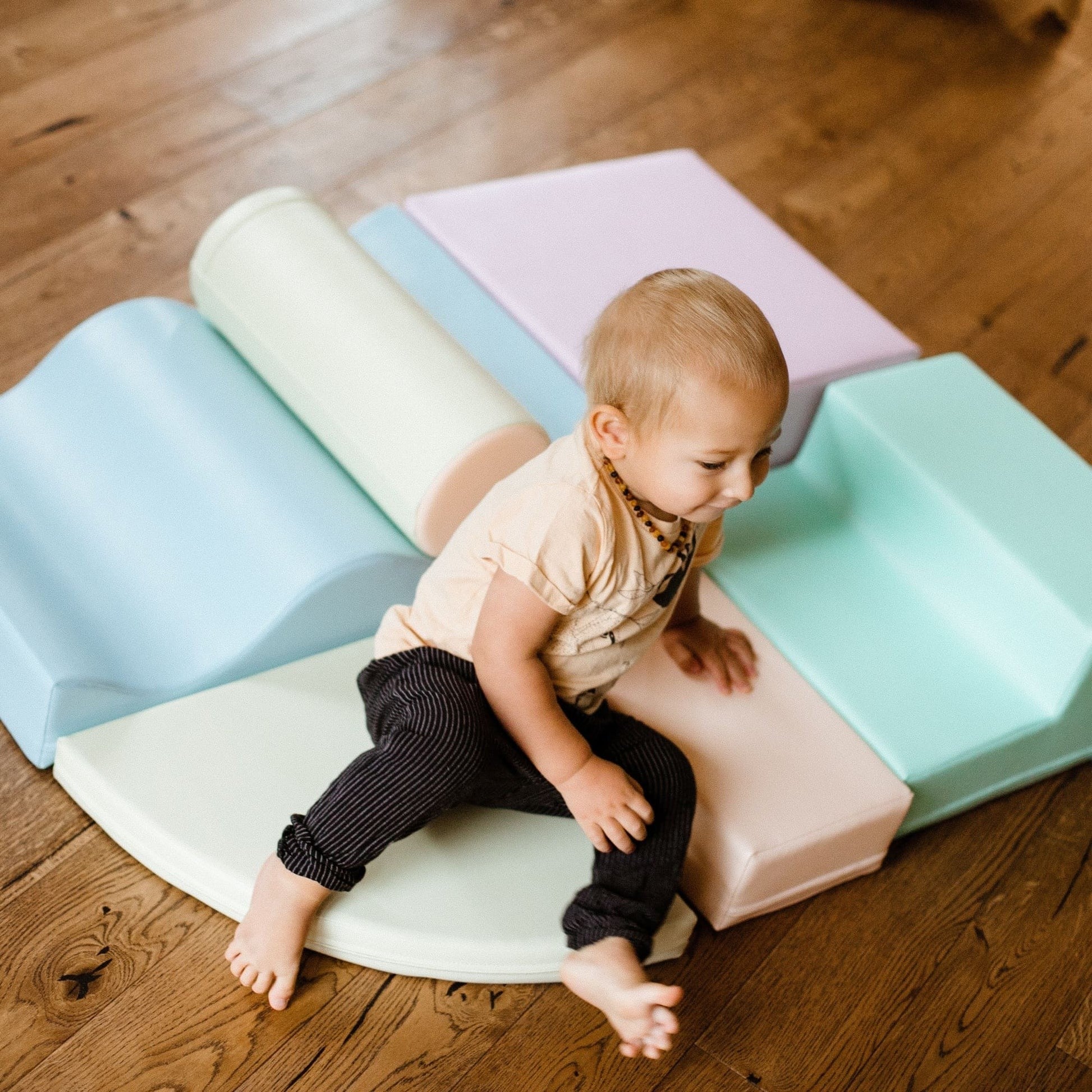 Soft Play 6 Foam Block Set - Light Pastel Explorer - VentureKids