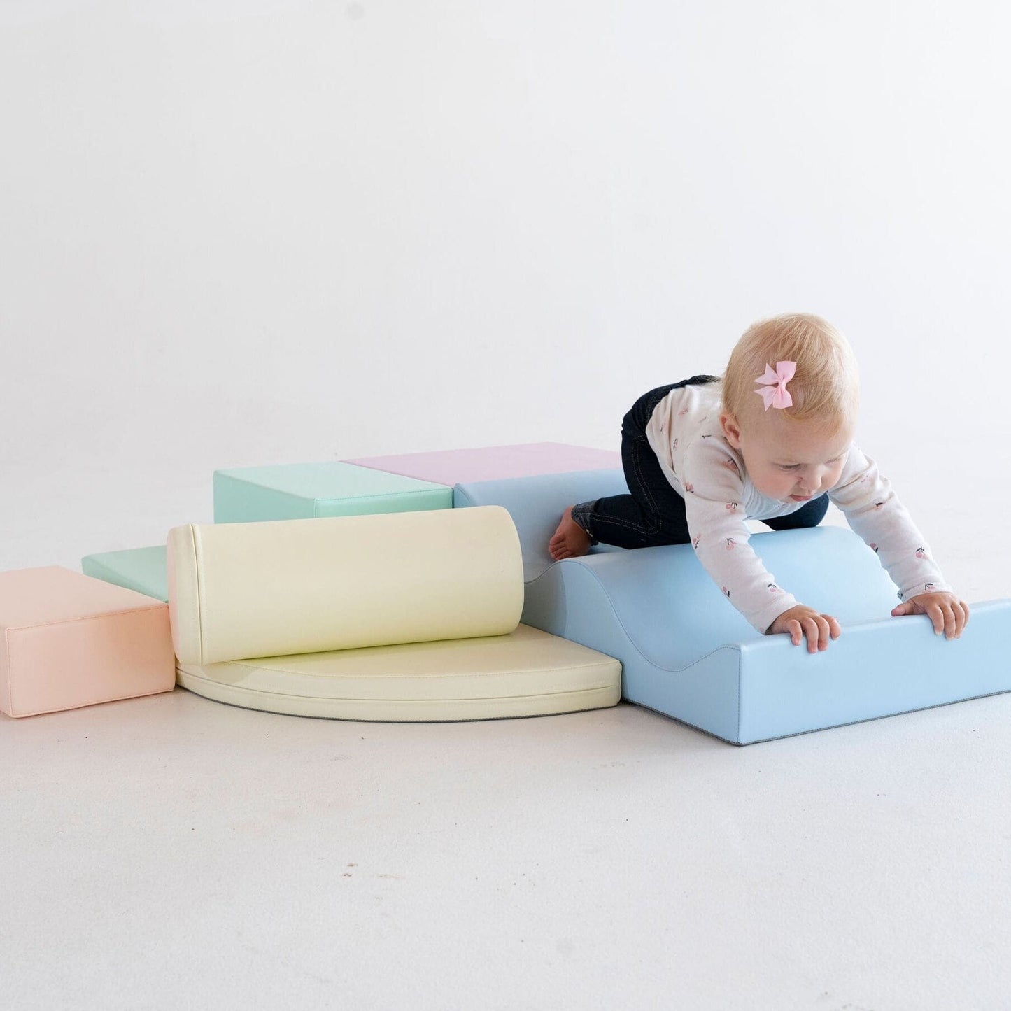 Soft Play 6 Foam Block Set - Light Pastel Explorer - VentureKids