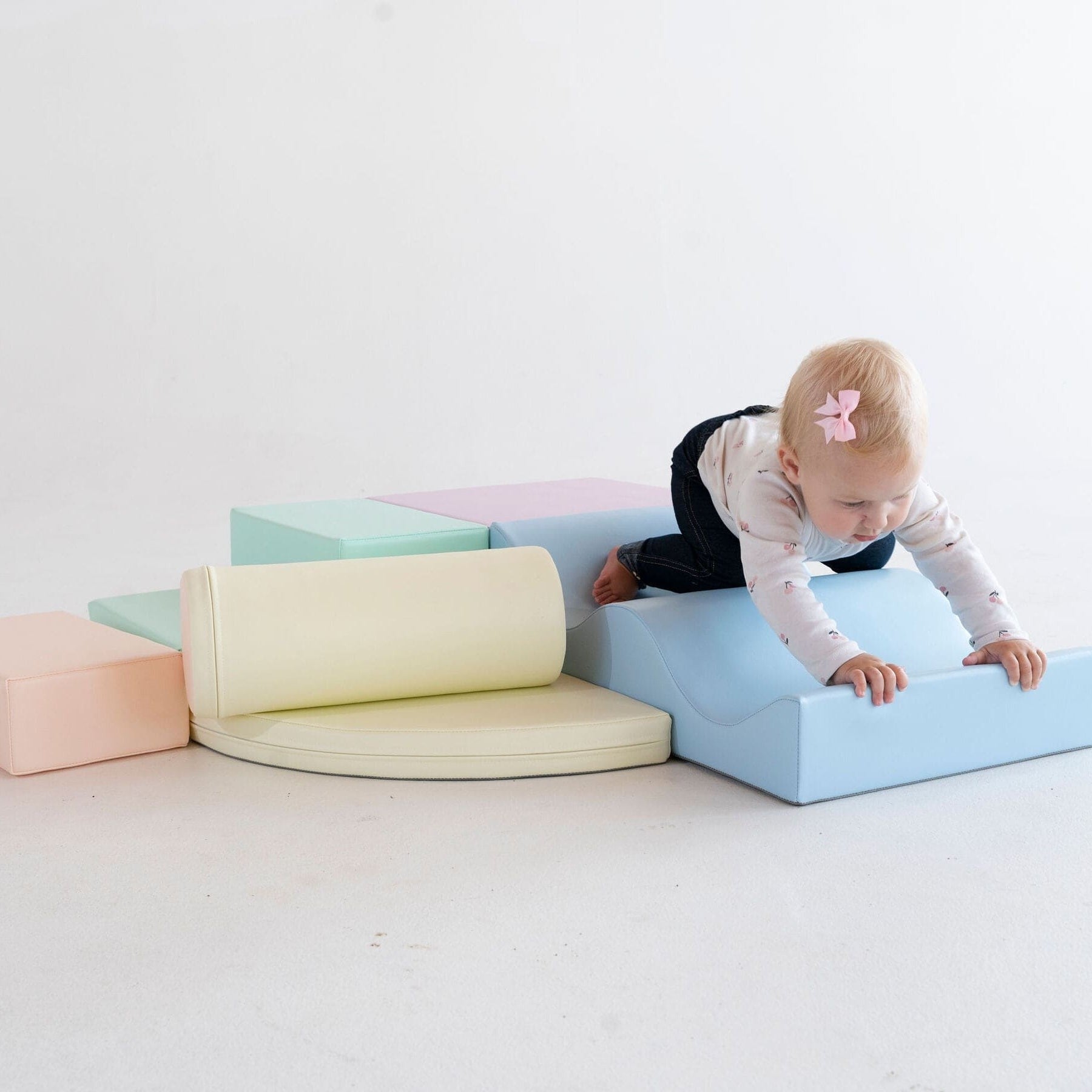 Soft Play 6 Foam Block Set - Light Pastel Explorer - VentureKids