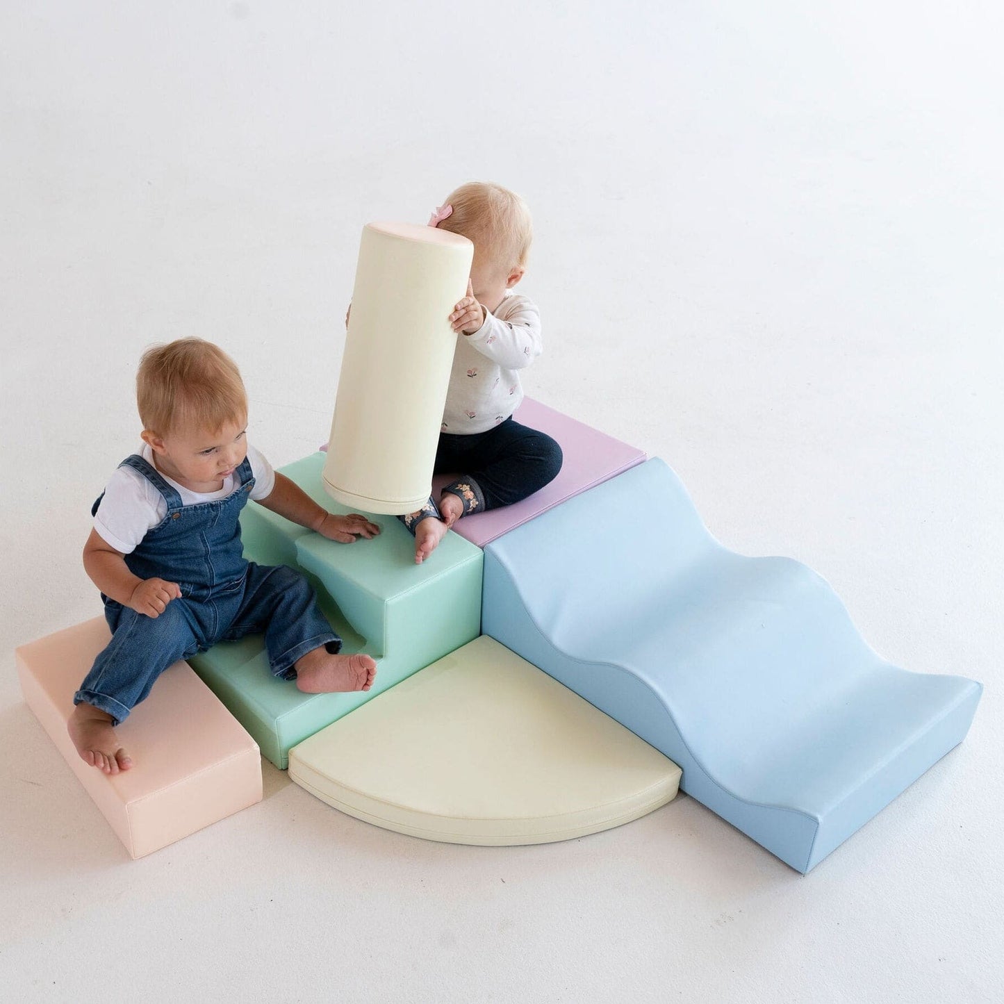Soft Play 6 Foam Block Set - Light Pastel Explorer - VentureKids