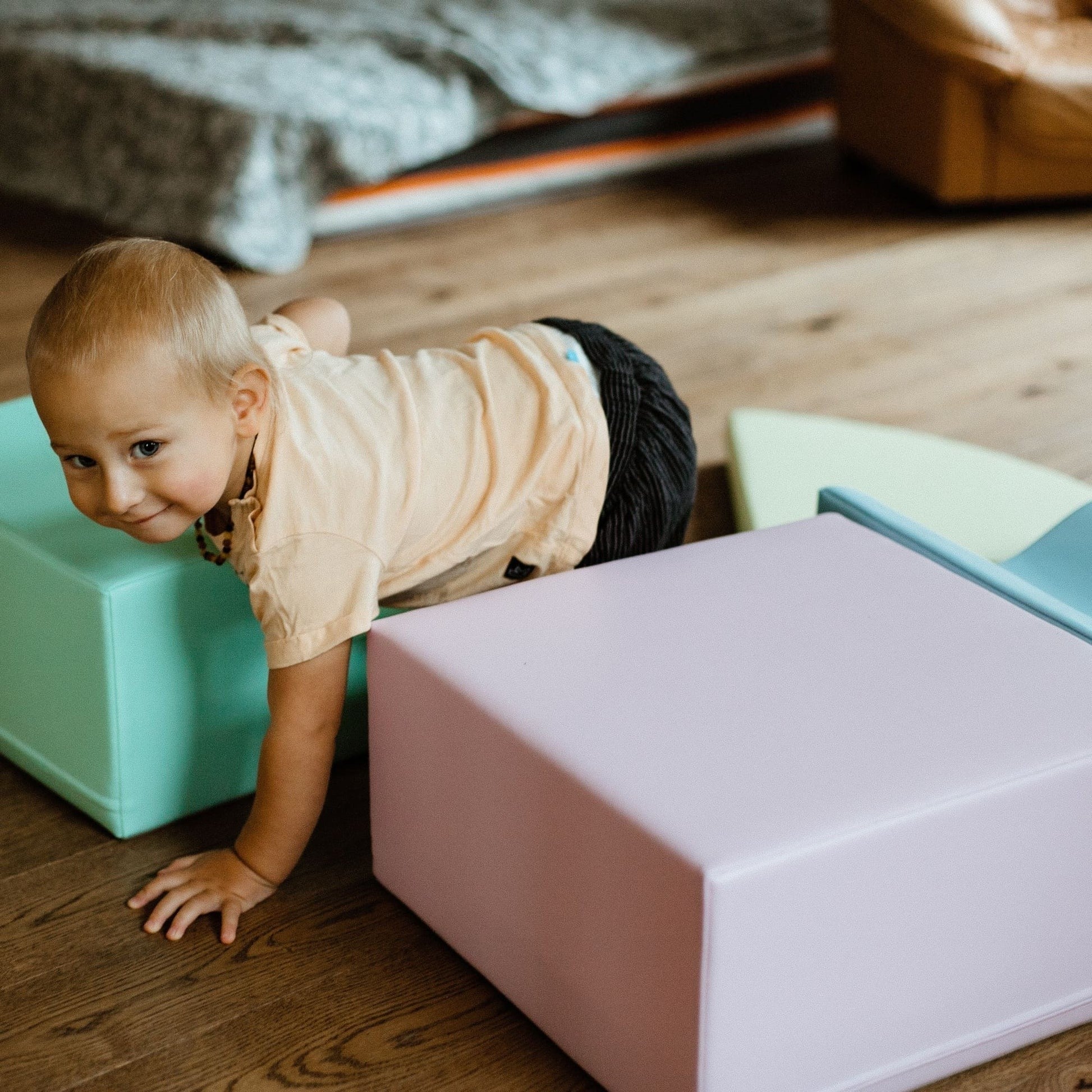 Soft Play 6 Foam Block Set - Light Pastel Explorer - VentureKids
