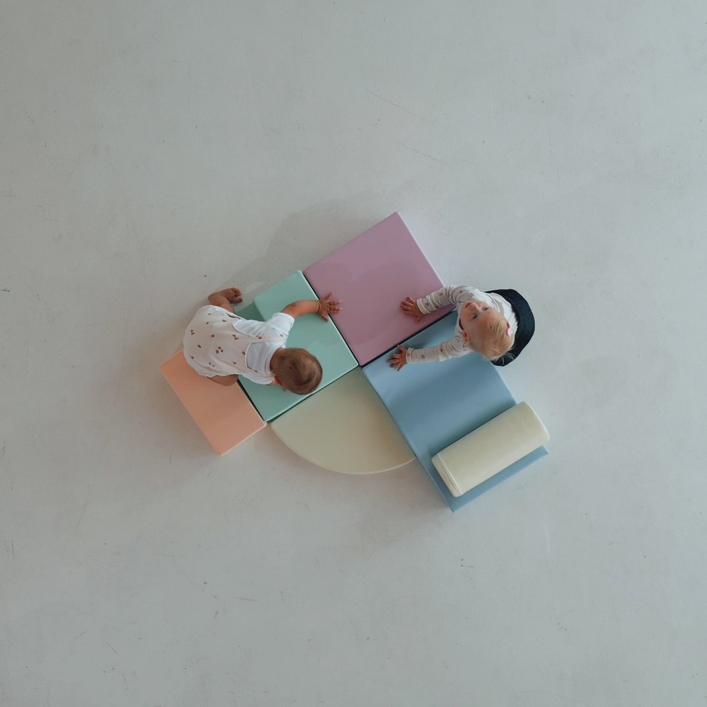 Soft Play 6 Foam Block Set - Light Pastel Explorer - VentureKids