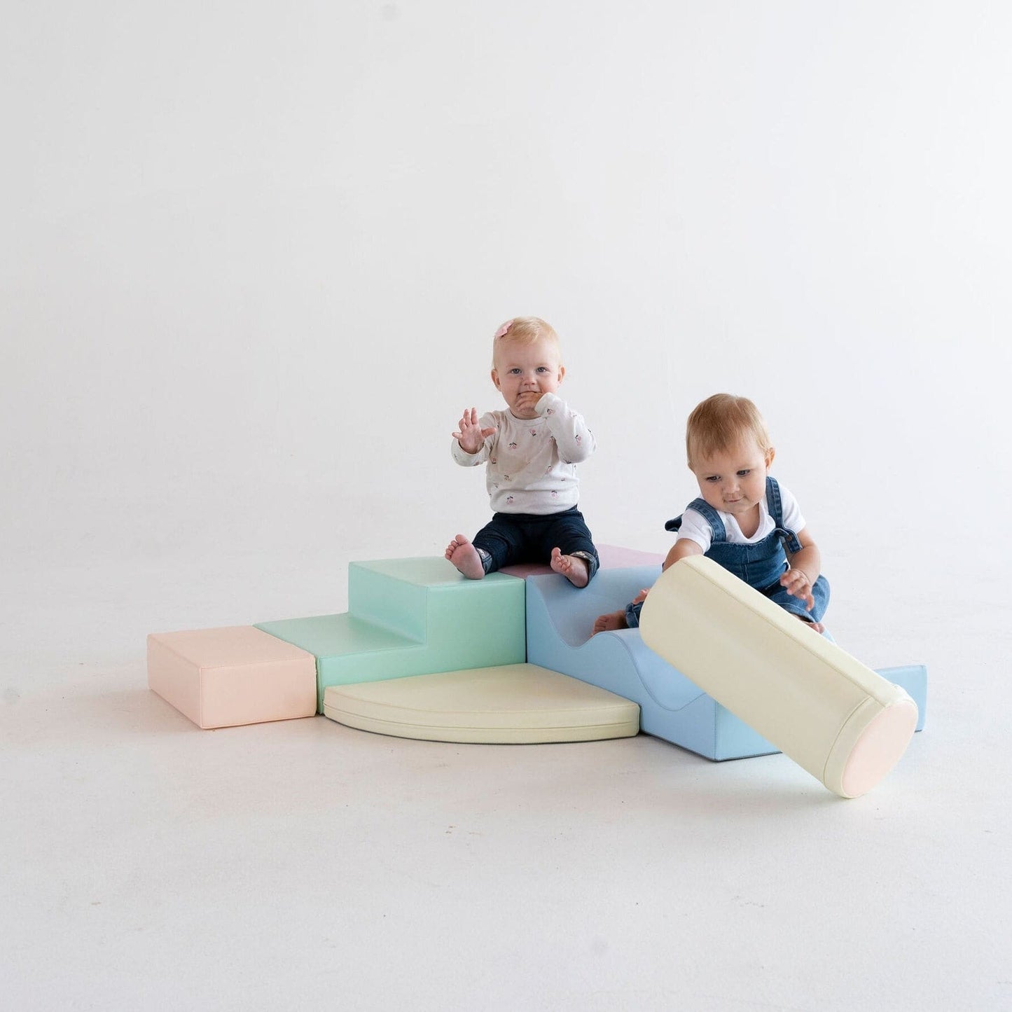 Soft Play 6 Foam Block Set - Light Pastel Explorer - VentureKids