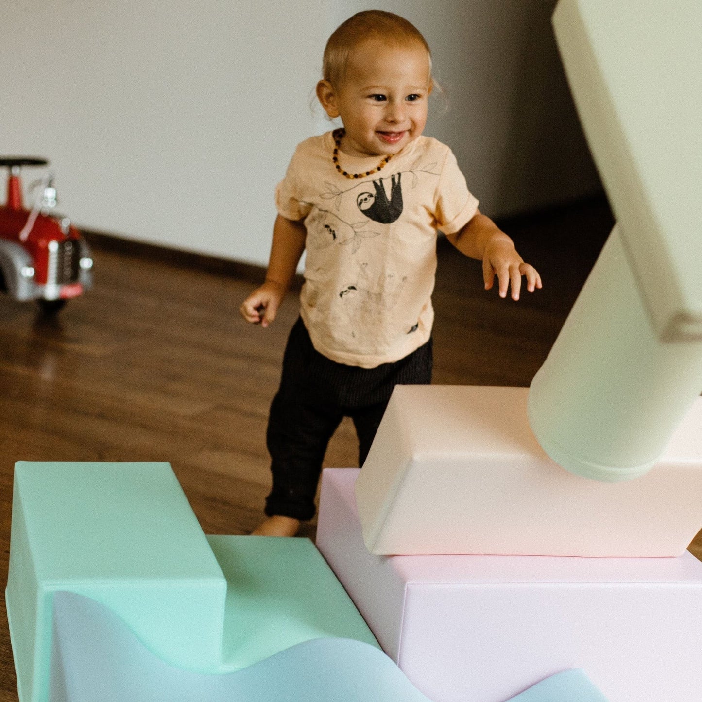 Soft Play 6 Foam Block Set - Light Pastel Explorer - VentureKids